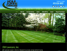 Tablet Screenshot of jsmlawncare.com